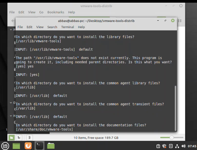 Installer Vmware Tools Dans Linux Mint