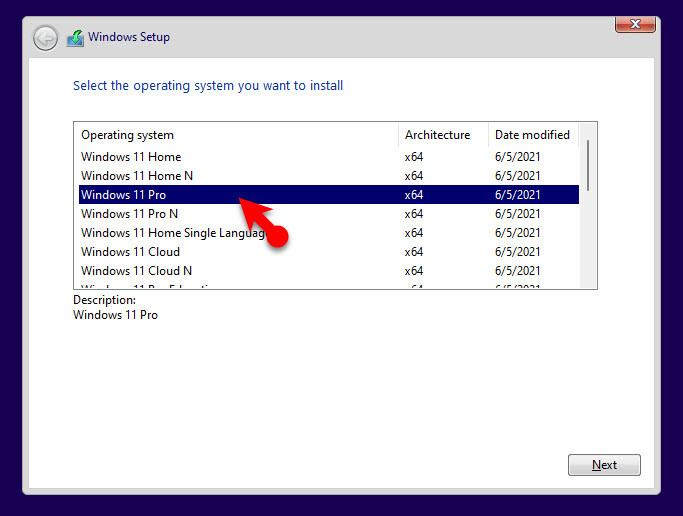 Choose Windows 11 Editions