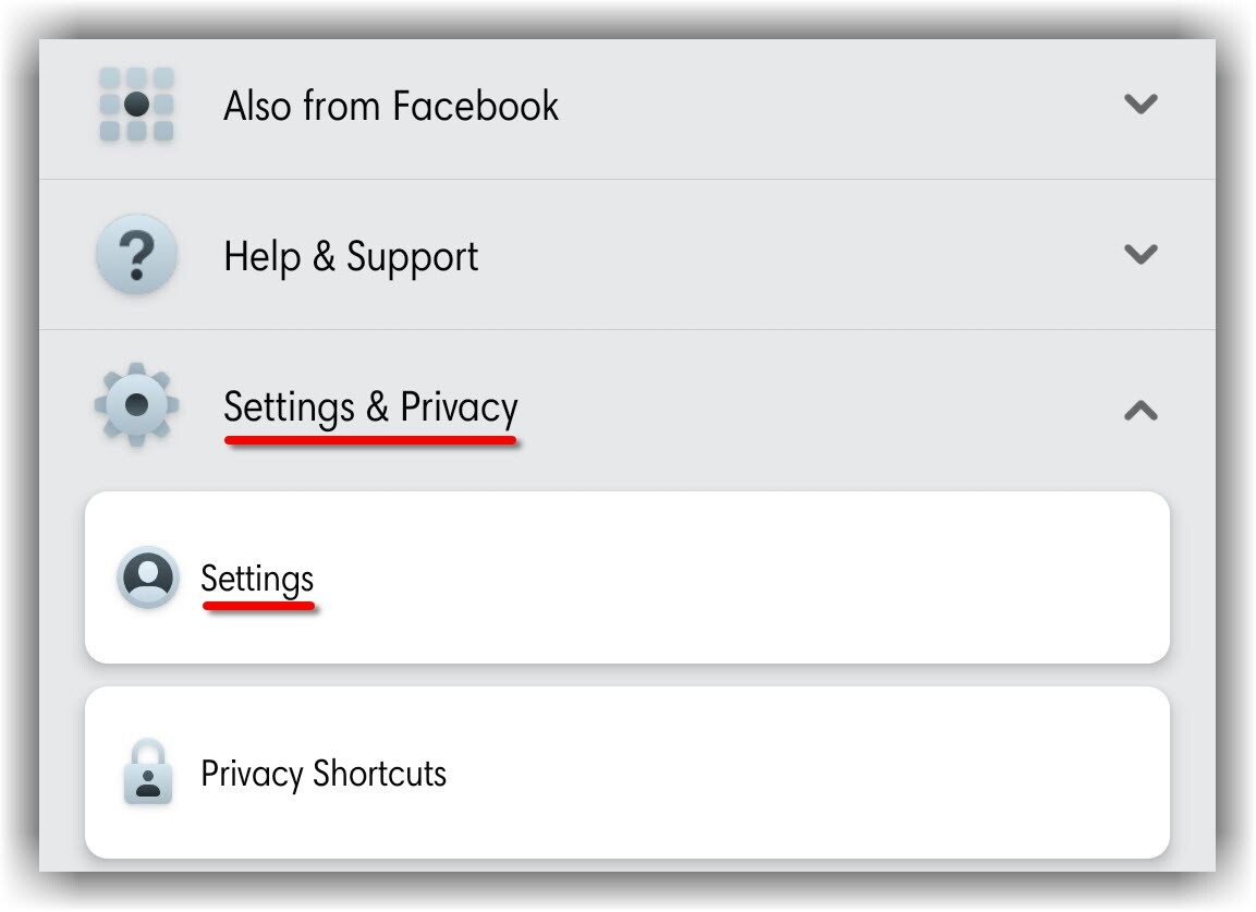 Settings Privacy