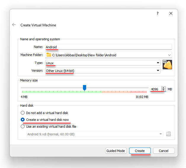 Vm Specification