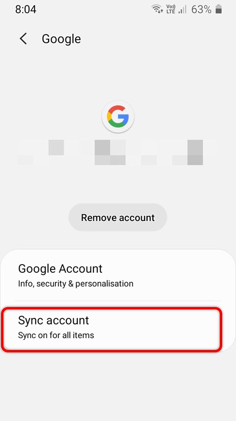 Sycn Google