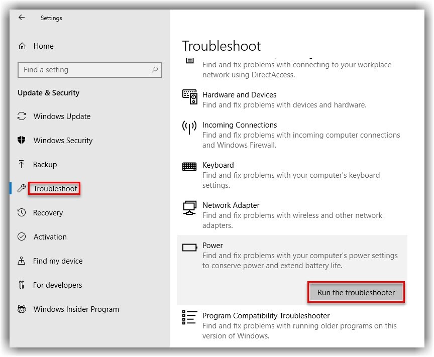 Troubleshoot1