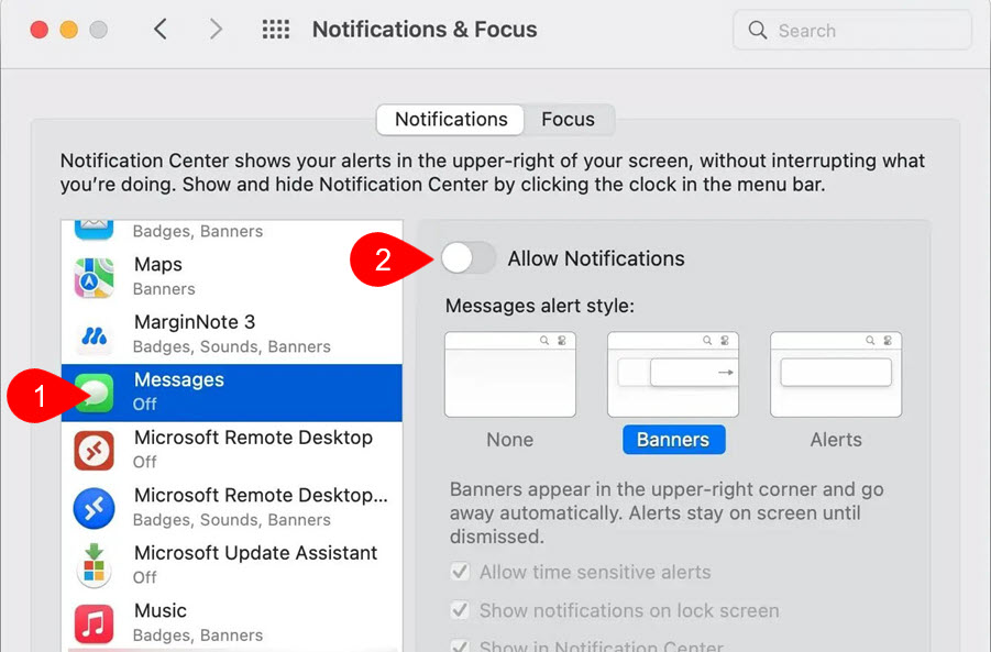 Désactiver Les Notifications Imessage