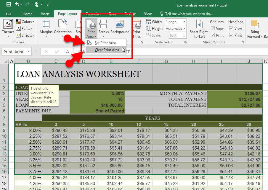 Utiliser La Mise En Page Et L'Impression Dans Microsoft Excel 2016