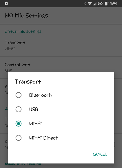 14 Choose A Transport Option