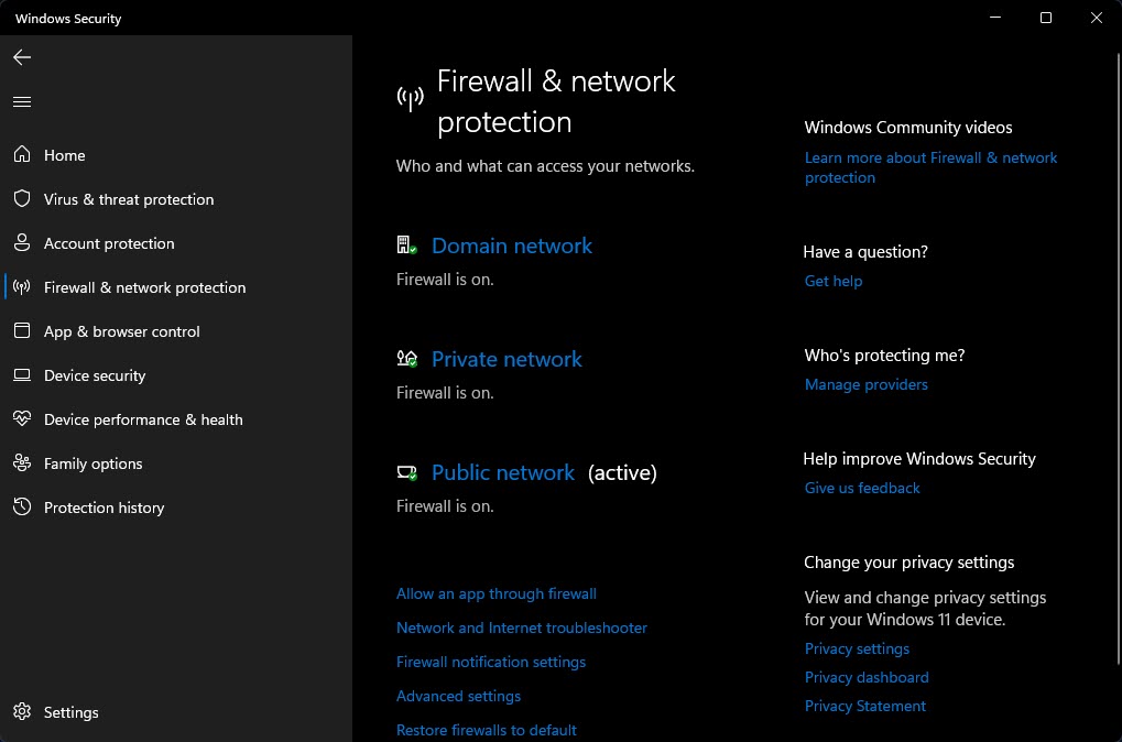 Firewall And Network Protection