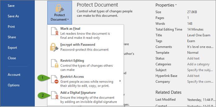 Protect Documents