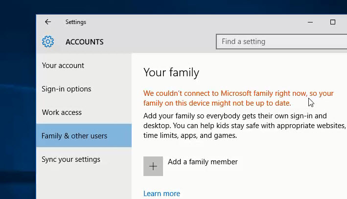 Syncing Microsoft account settings in Windows 10