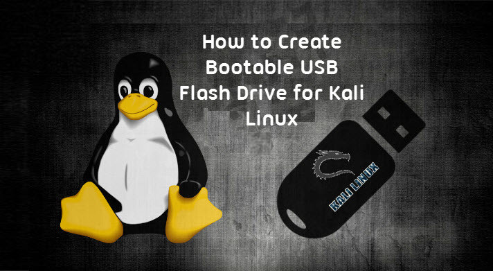 build a bootable kali usb for a windows machine on a mac