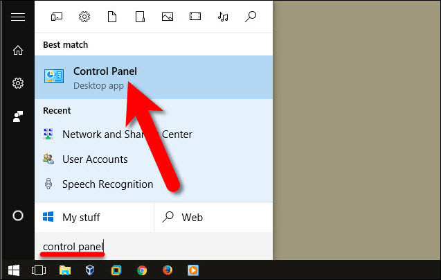 Open Control Panel