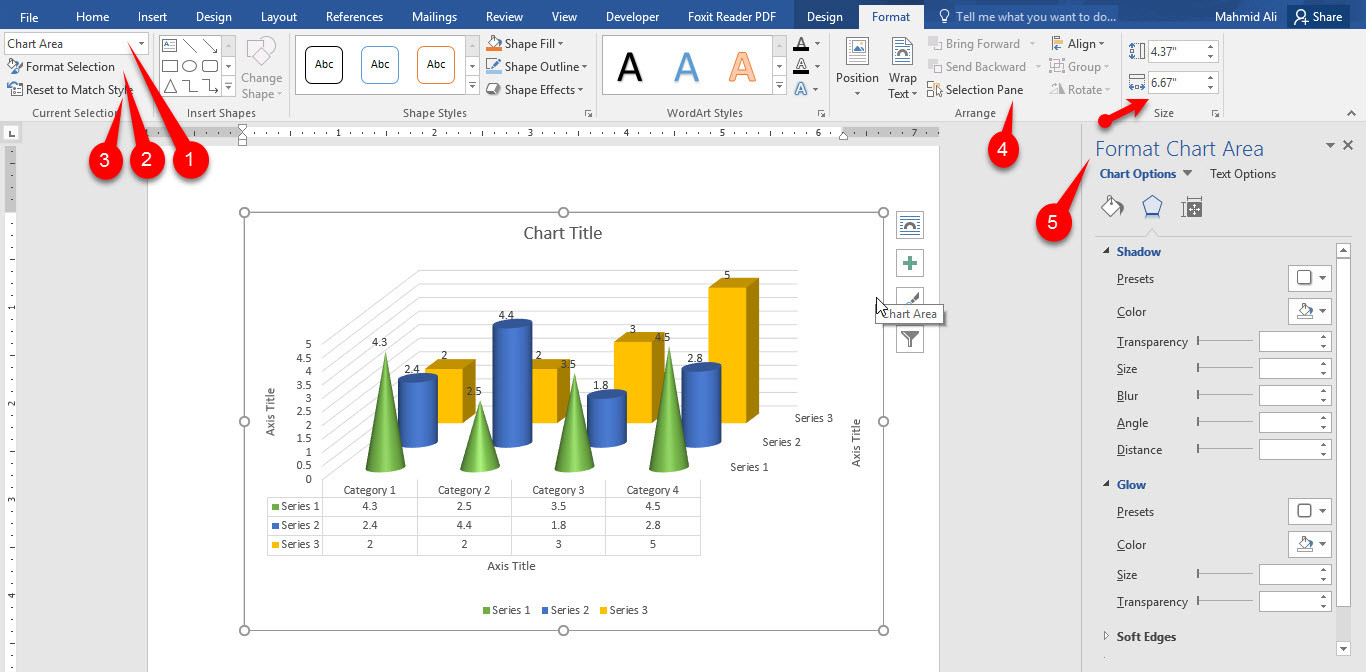 Use Charts in Microsoft Office Word 2016 - wikigain