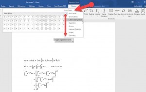 How To Type And Use Mathematical Equations In Word 2016 - Wikigain