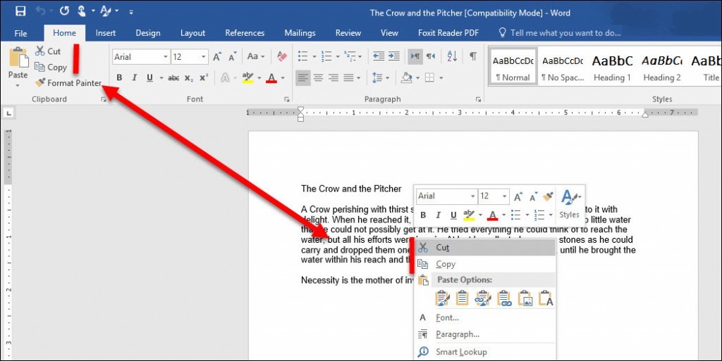 How to Use Clipboard Group in Microsoft Word 2016 - wikigain