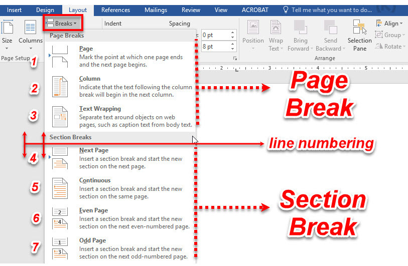 Gestione Maneggevole Categoria How To Insert Break Line In Word Testi Balena Sorgere