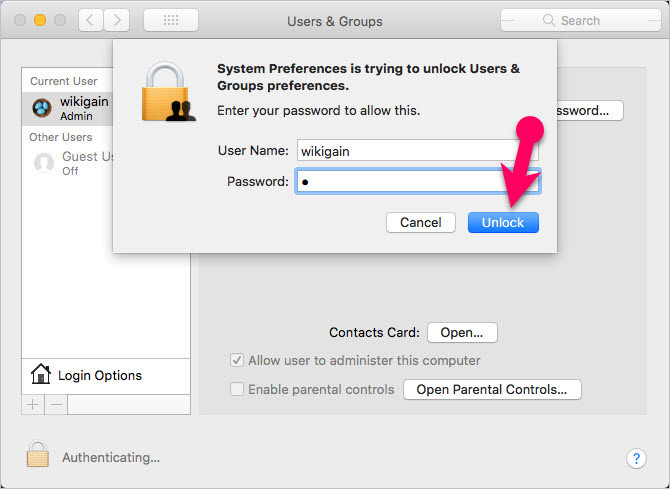 how to change password on macbook pro if forgotten