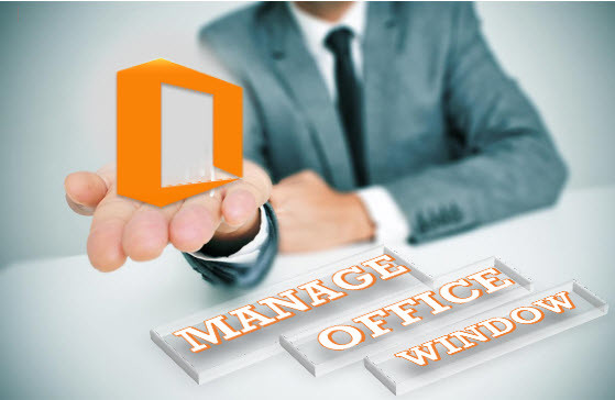 How to Manage Office Window in Microsoft Office 2016