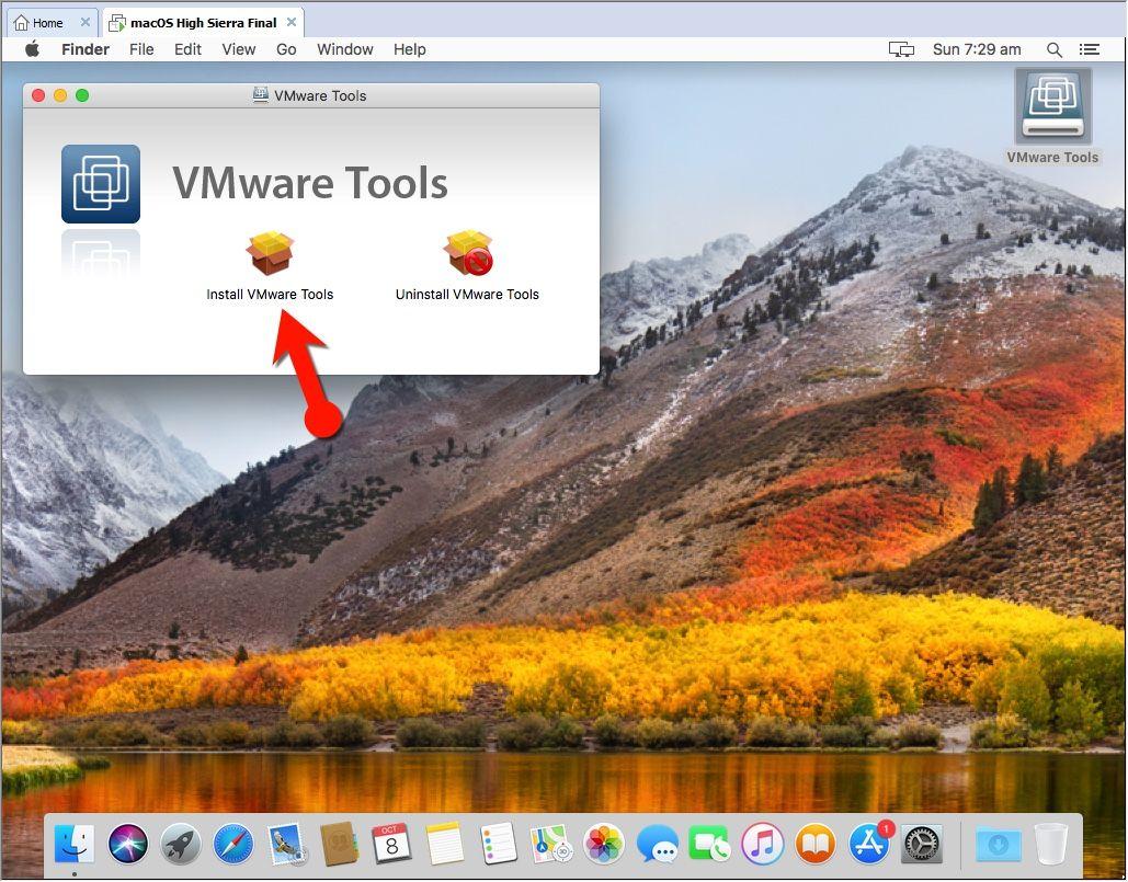 How to Install VMware Tools on macOS High Sierra