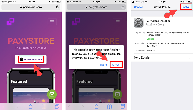 Get Cydia Alternative "PaxyStore" / Free on Any iOS Device