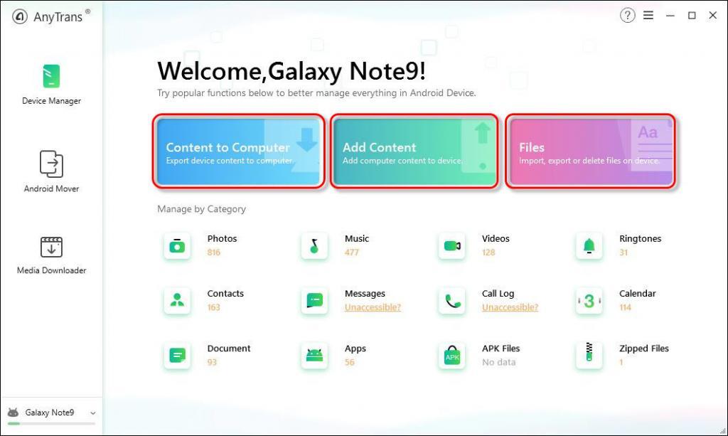 Wirelessly Manage Android Content Across Desktop, Web, and App