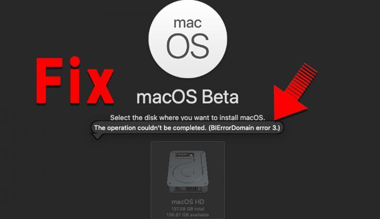 How to Fix the operation coudn't be completed BiErrorDomain Error 3