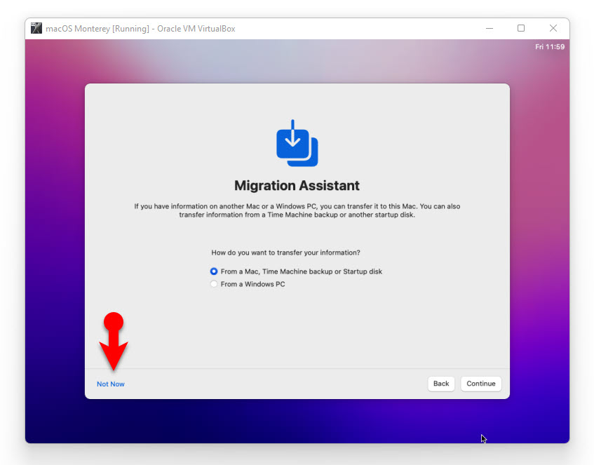 https migration assistant pc to mac not connecting