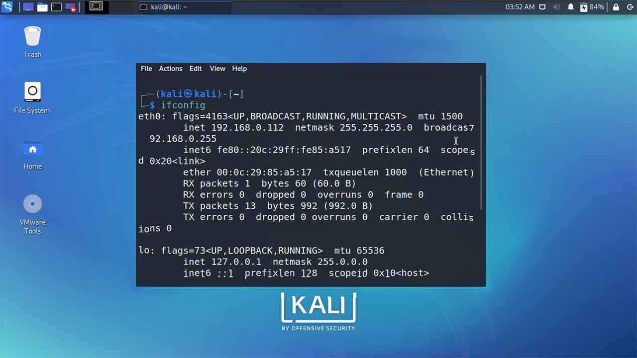 How To Set A Static IP In Kali Linux Using The GUI And Ifconfig 