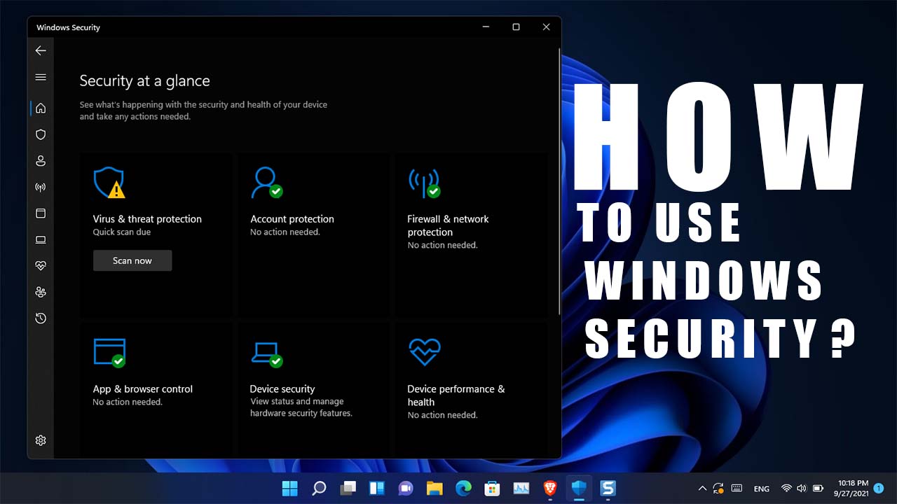 How To Use Windows Security On Windows 11? - Wikigain