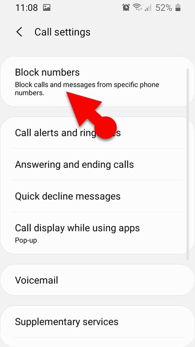 Block a Phone Number on Samsung