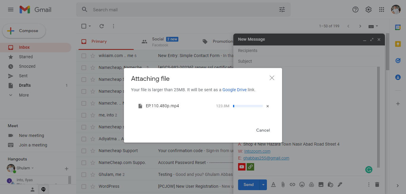 How To Send Large Files Directly From Gmail? - Wikigain