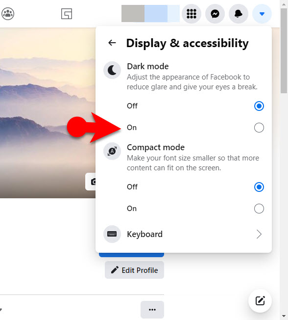 Enable Dark Mode on Facebook