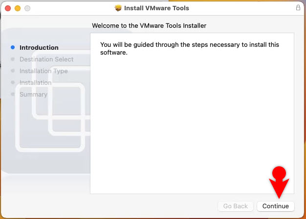 Install VMware Tool on macOS Ventura