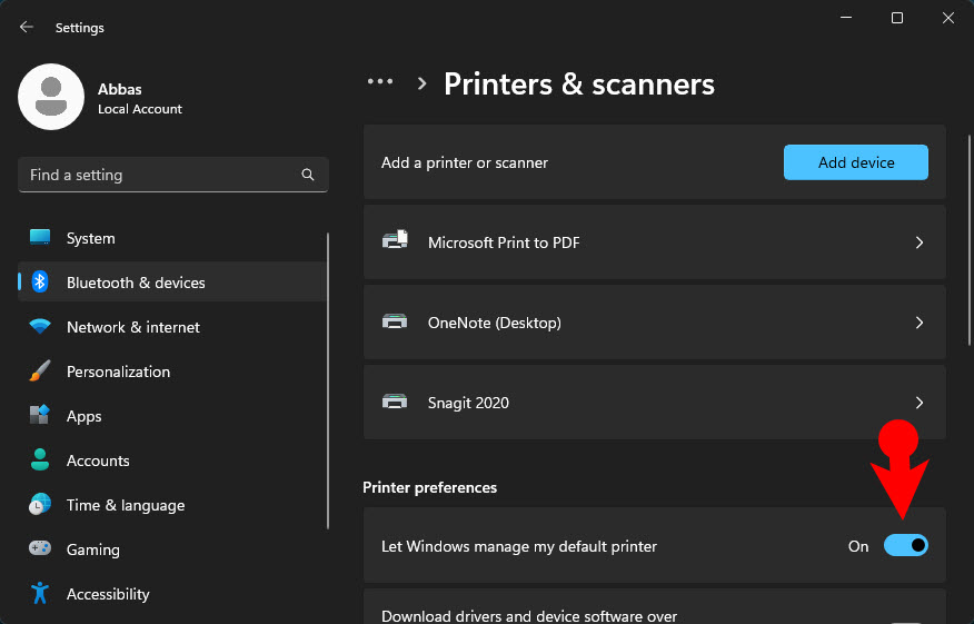 Set a Default Printer in Windows 11