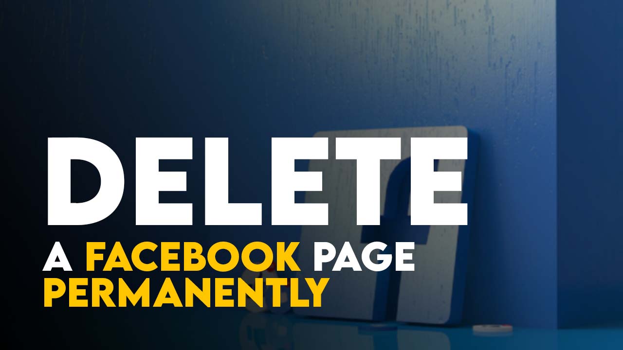 Delete a Facebook Page