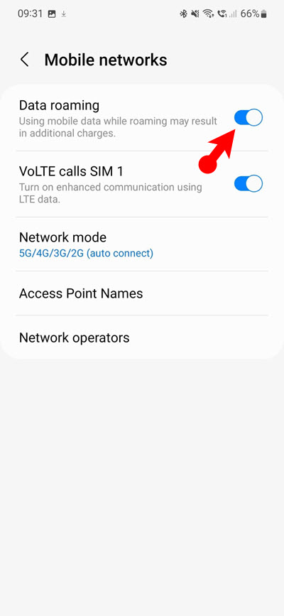 How to Turn on/off Data Roaming on Samsung Galaxy Phones? - wikigain